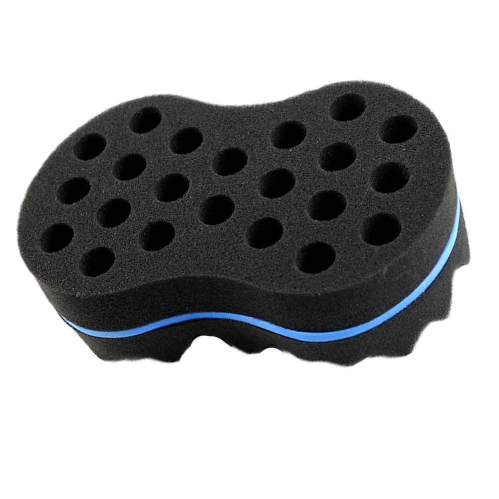 Double Sided Wave-shaped Sponge Brushes Multi-holes Side Braid Twist Hair Curl Wave Hair Sponge Brush Comb Hair Styling Tools image 6