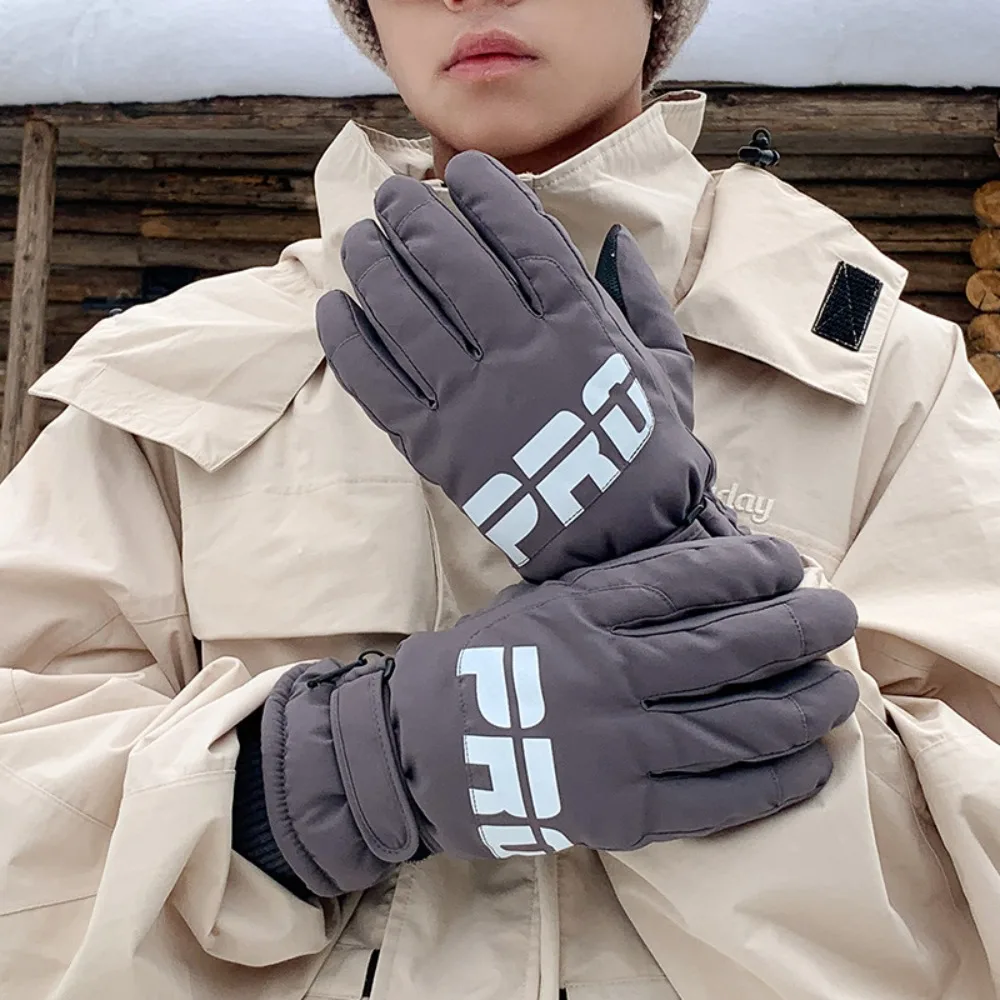 Cycling Equipment Full Finger Skiing Gloves Thick Waterproof Winter Warm Gloves Windproof Motorcycle Gloves Riding