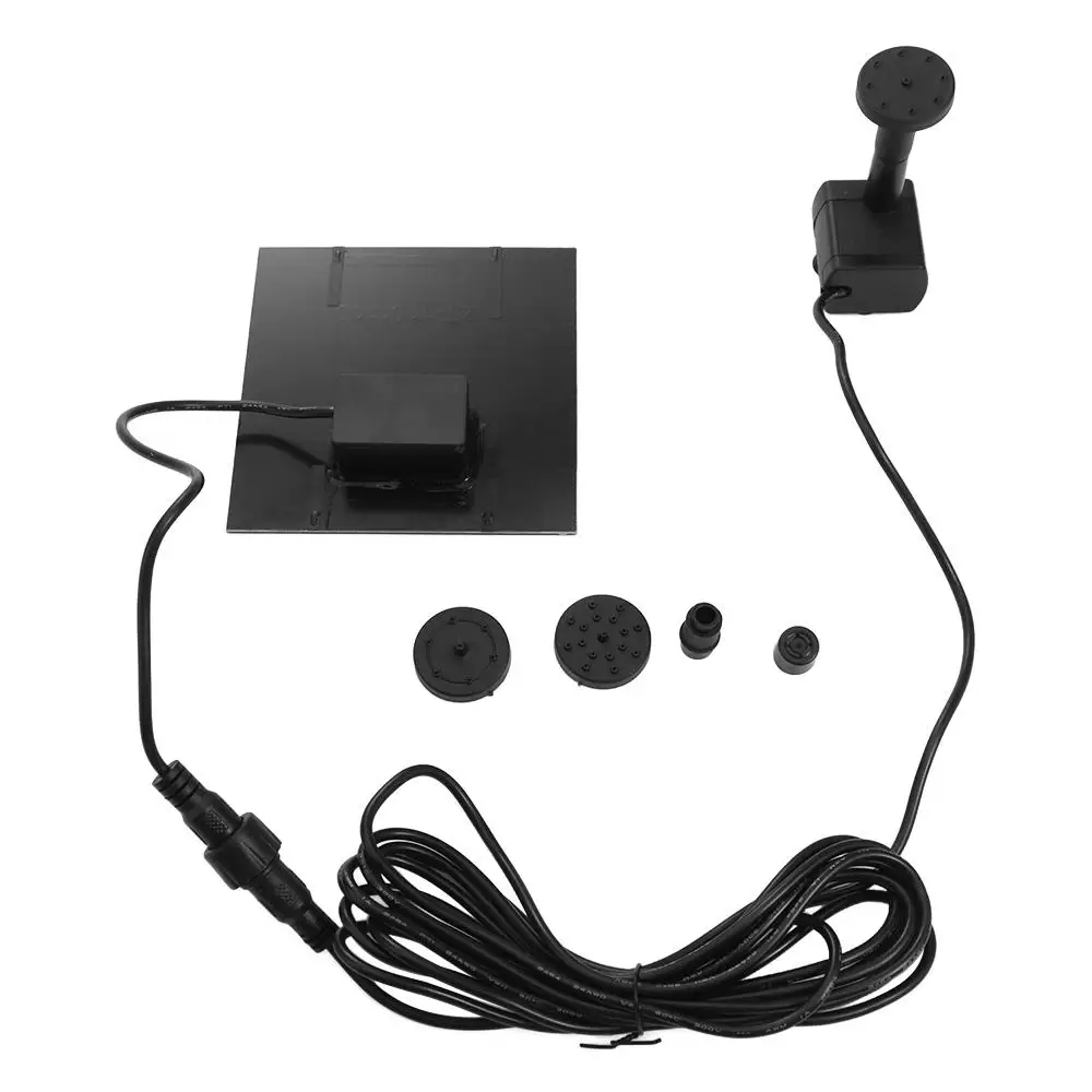 Sprinkler Mini Solar Panel Water Pump DC Brushless 4 Nozzles Solar Fountain Pump DIY 200L/H Solar Water Fountain Bird Bath