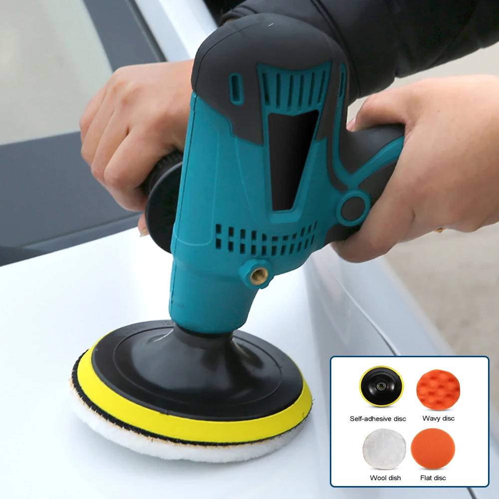 

5 inch 600W Car Polisher Multi-functional 6 Speed Angle Grinder Electric Car Polishing Cleaning Waxing Glazing Machine Tools