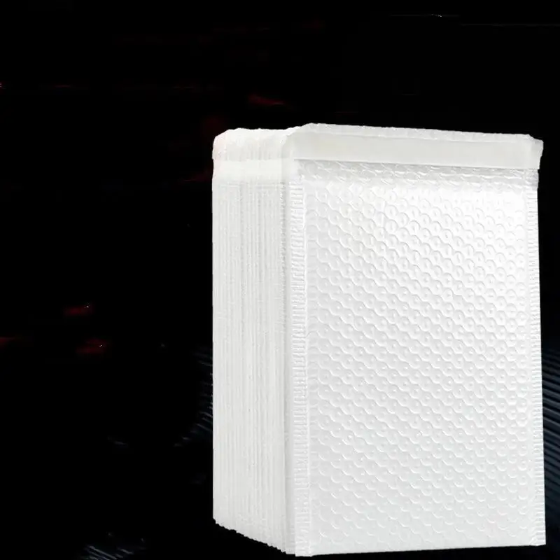 Hot 10Pcs White Self-Sealing Bubble Envelopes Bag Waterproof Mailers Shipping Envelope Pouch Packaging Bags Storage Organizers