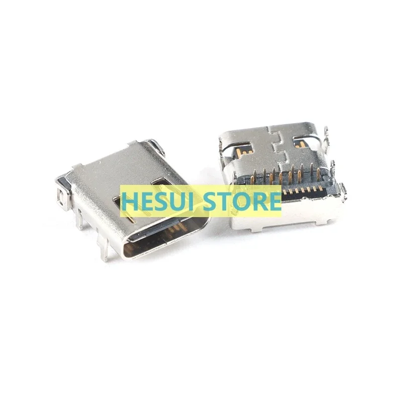 1/10 PCS USB-3.1 soquete Tipo-C fêmea 24 P frontal e traseira porta de transmissão HD 4 Fixar o pino