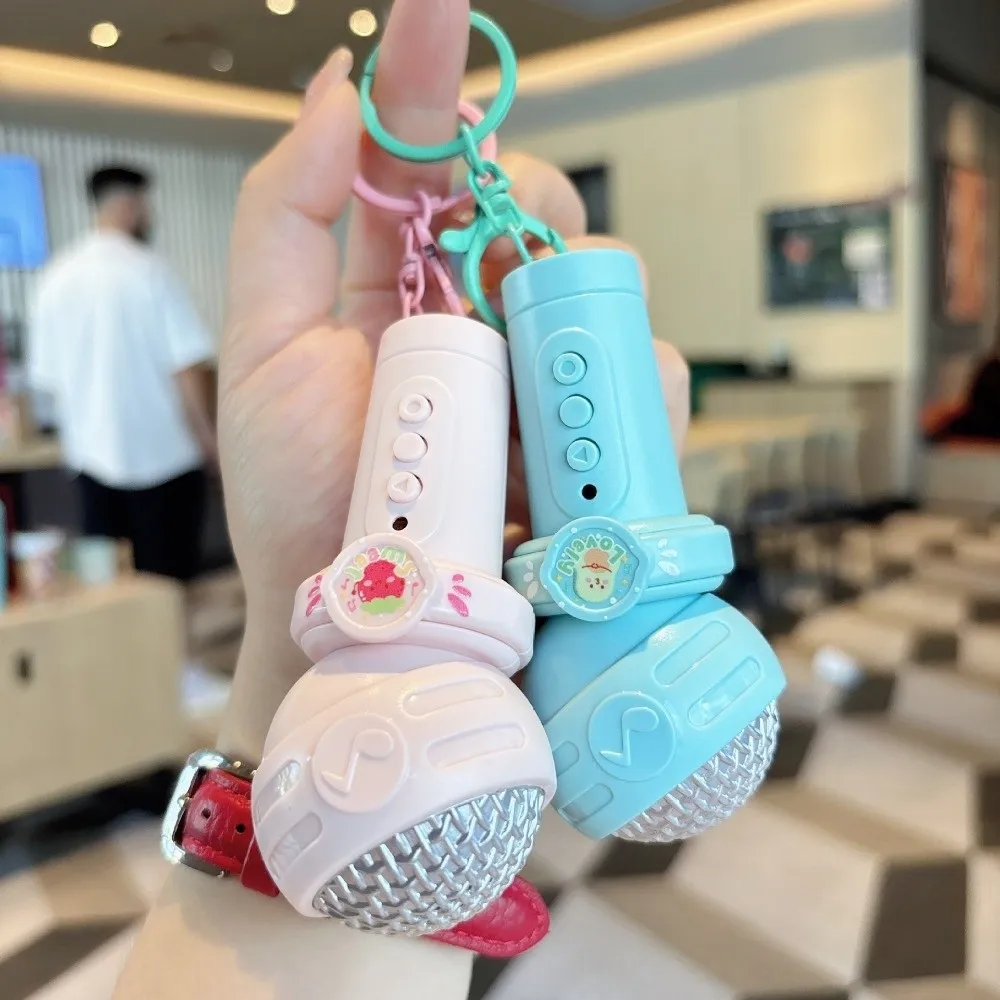 Multifunctional Recording Voice-Recording Microphone Keychain Compact Design Reusable Recording Voice Recorder Keyring