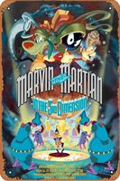 Marvin the Martian in the Third Dimension Movie Poster Home Wall Art Decoration Retro Metal Tin Sign 8x12 inch