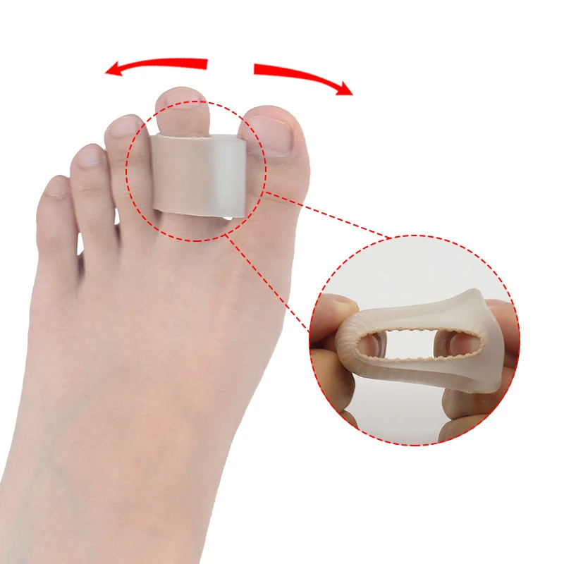 1Pair Silicone Toe Splitter Separator Gel Hallux Valgus Bunion Spreader Thumb Correctior Straightener Orthotics Foot Care Tool