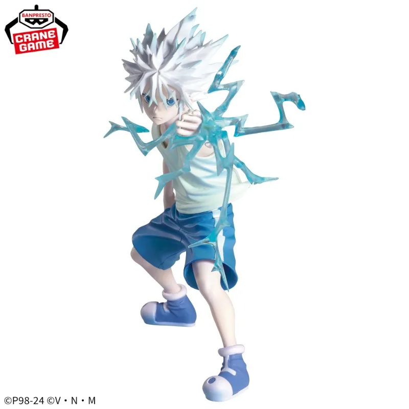 Bandai in Stock Original BANPRESTO HUNTER×HUNTER Anime VIBRATION STARS -KILLUA-II Action Figures Toys Collectible Model Gifts