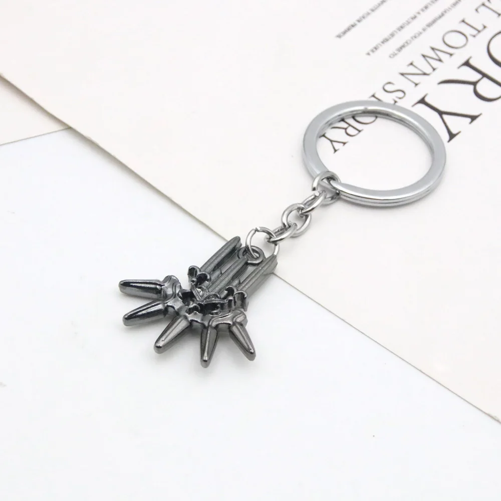 Hot Game NieR Automata YoRHa Keychains No. 2 Type B Beastlord Sword Oddity Emil Metal Pendant Key Chain Cosplay Gift Jewelry