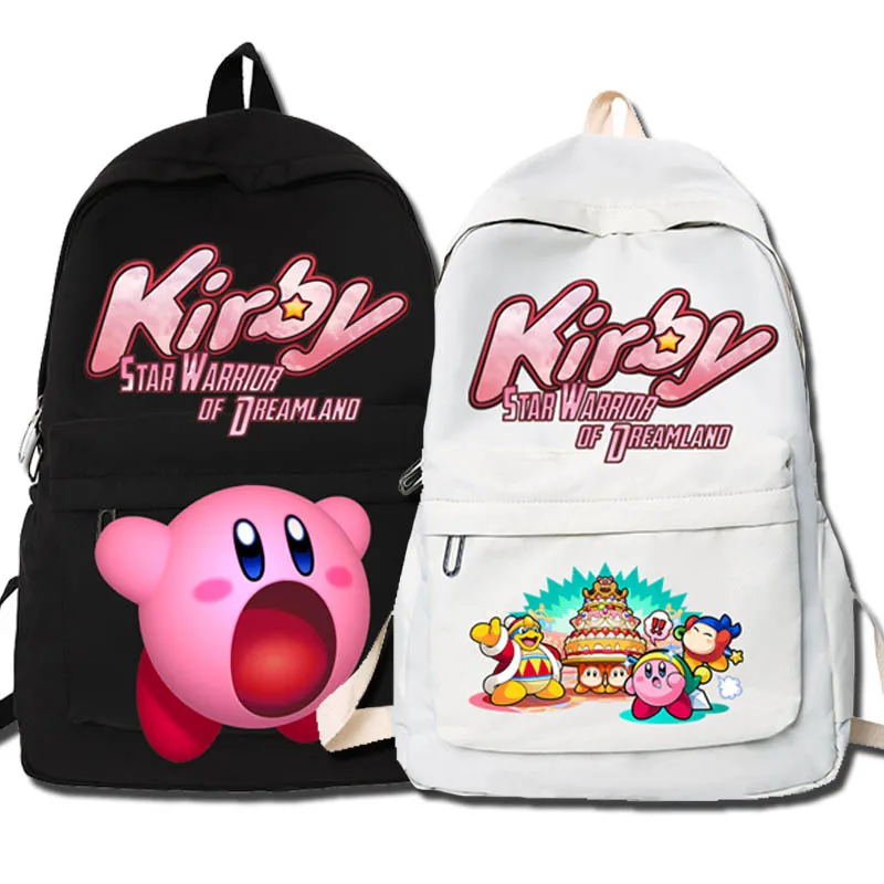 

Cute Kirbies Female College Backpack Lady Large Capacity Waterproof Trendy Women Laptop Student SchoolBag Anime Men Backpack