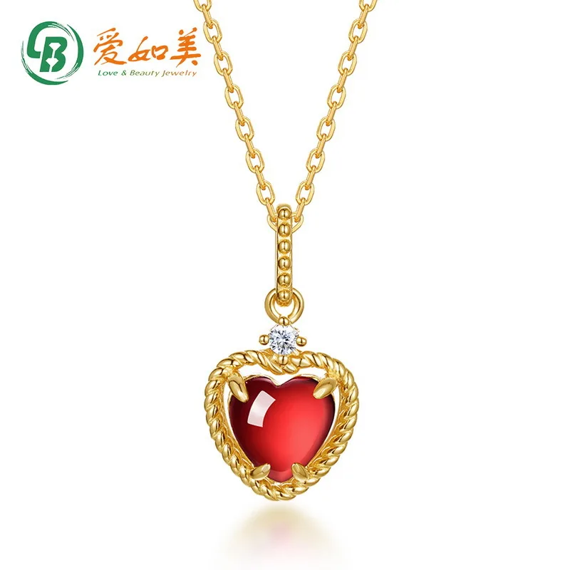 

Ожерелье «Любовь» из красного граната в стиле ретро, золото 18 карат, платиновое посеребрение PT950, 7-слойное золотое ожерелье с нишевым дизайнерским орнаментом