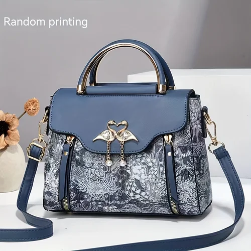 Imagen 2 del producto Bolso de mujer texturizado de alta gama, bolso estampado elegante y práctico, bolso de hombro moderno y bolso cruzado para damas de moda