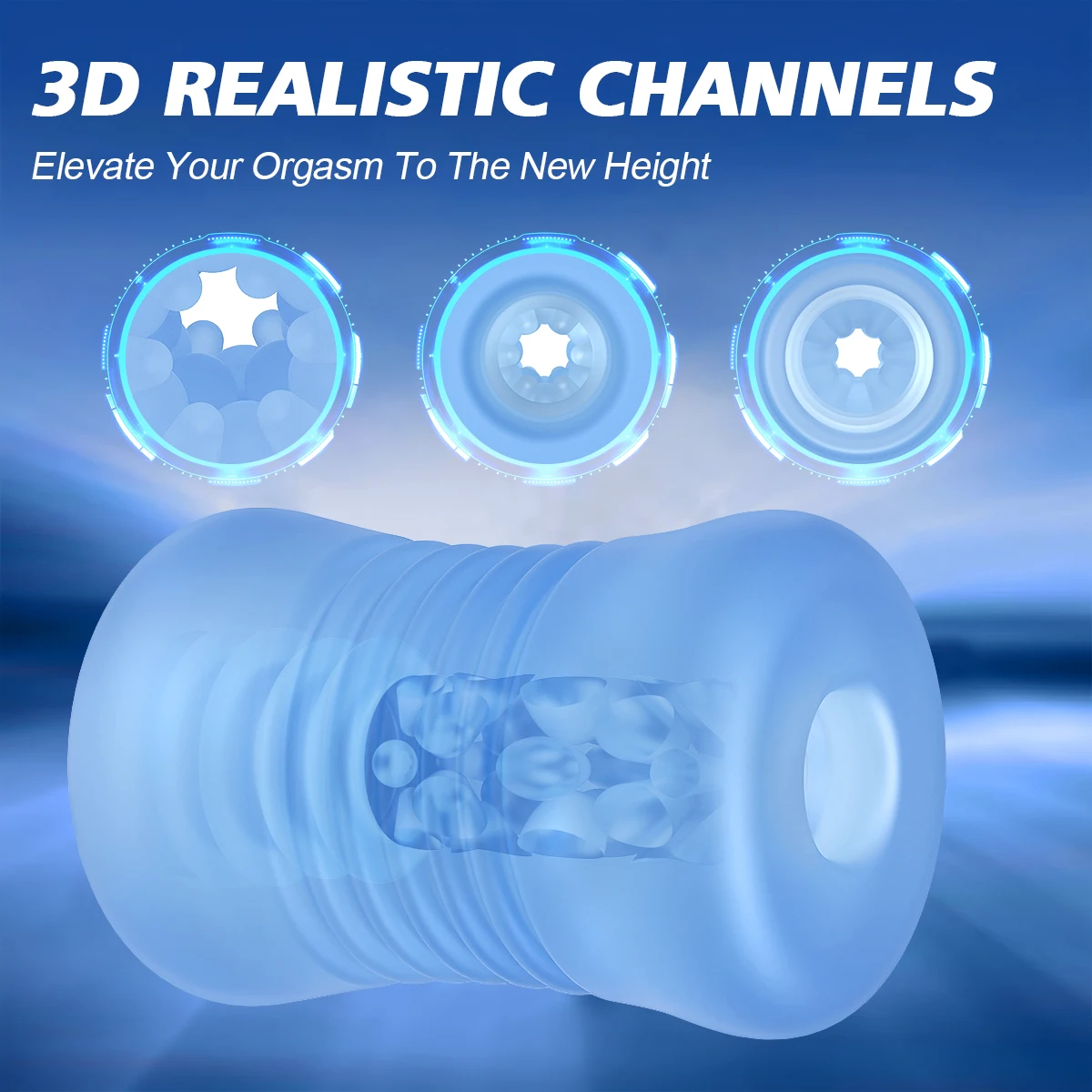 TPE Artificial Vagina Dual Channel Glans Sucking Sex Toys for Men Portable Male Masturbator Cup Delay Ejaculation Penis Massage - Image 6