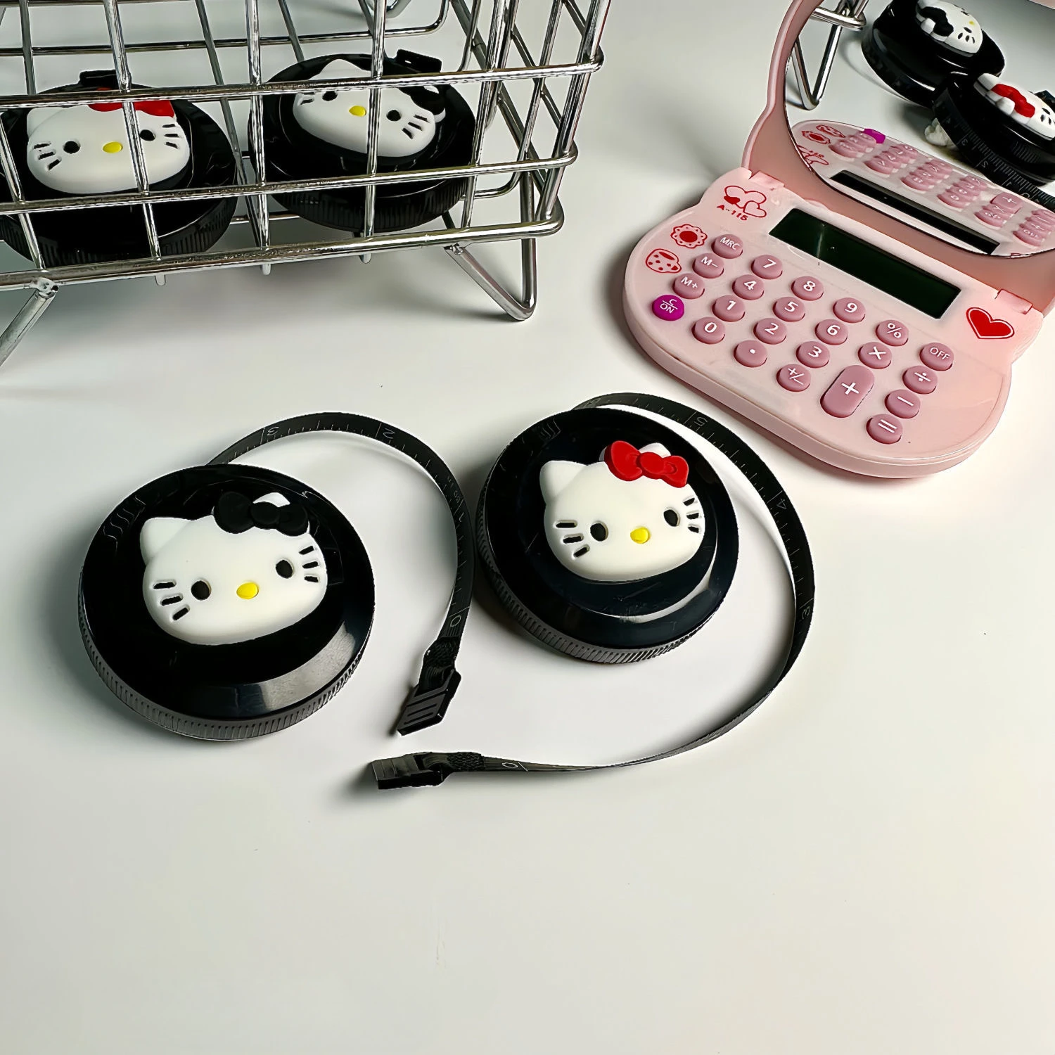 Miniso Sanrio Hello Kitty Tape Measure Cute Simple Portable Soft Leather Height Measuring Ruler