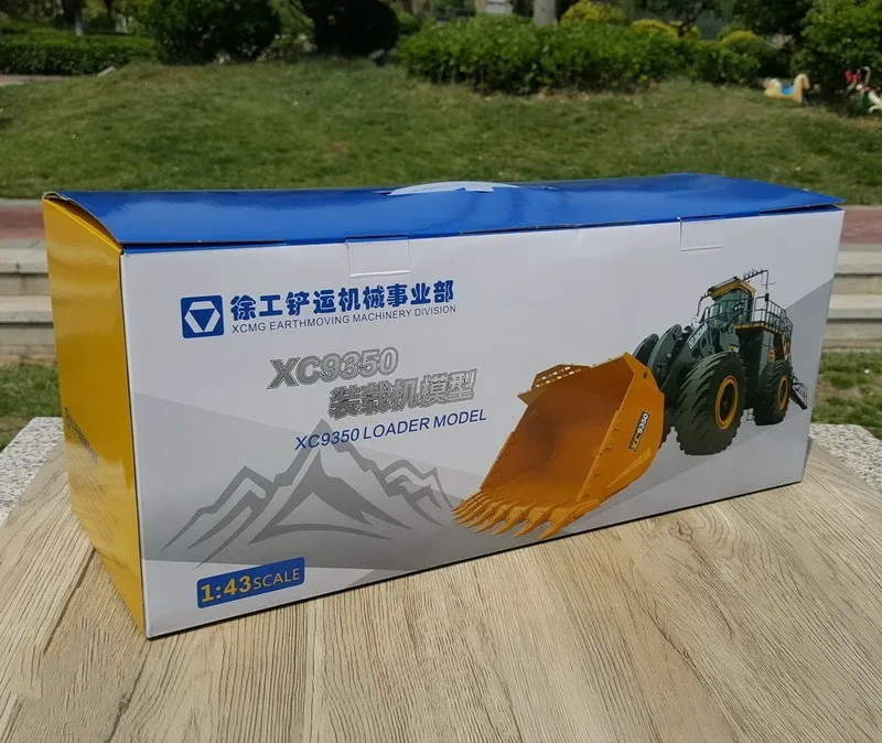 Collectible Alloy Model Gift 1:43 Scale XCMG XC9350 Wheel Loader Engineering Machinery Vehicles DieCast Toy Model For Decoration