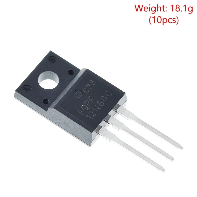 10PCS FQPF4N60C FQPF 5N60 6N60 7N65 8N60 10N60 12N60 15N60 18N60 20N60C FQPF20N60C 600V TO220F N-channel MOSFET Transistors