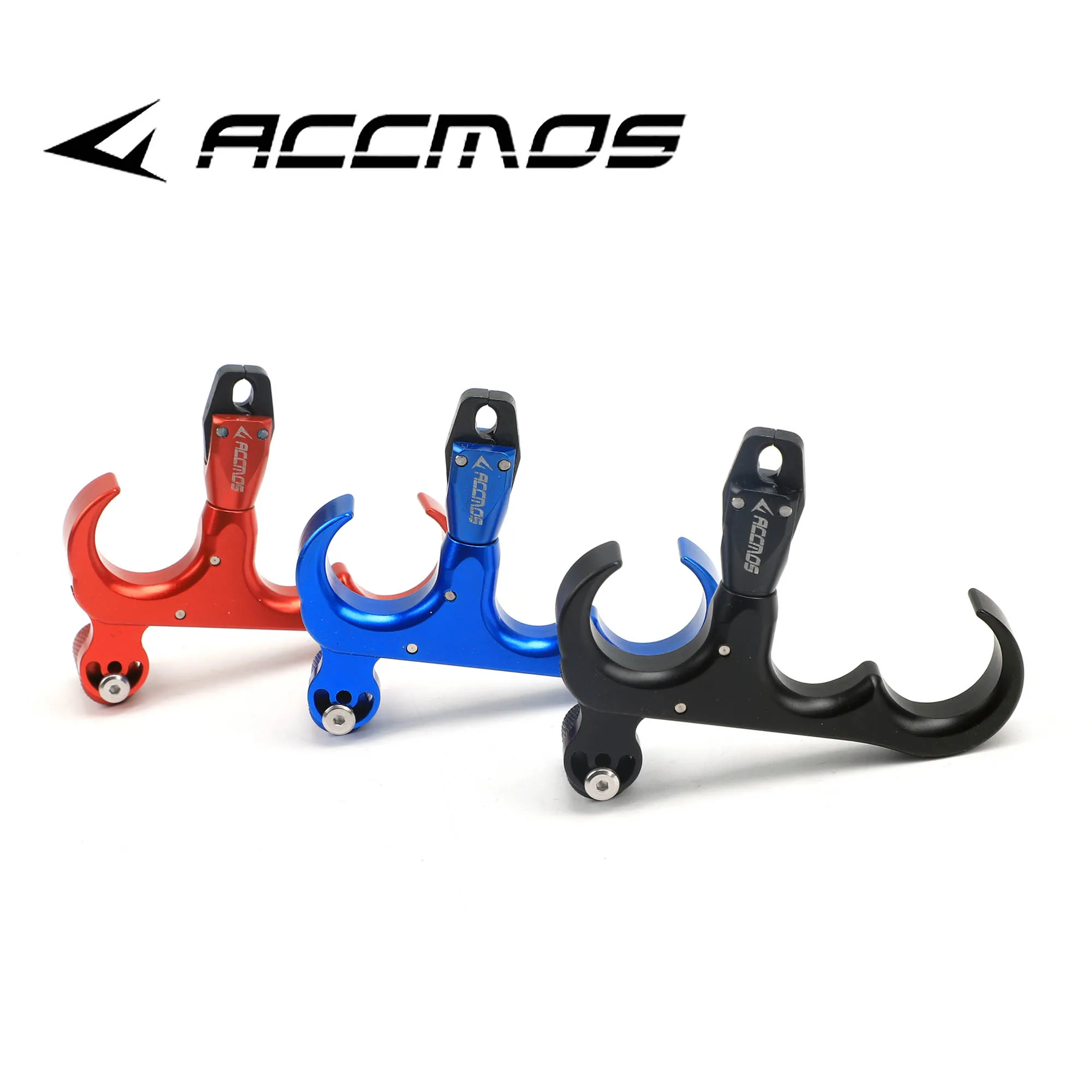 

ACCMOS Compound Bow 3 Finger Release Aid 360 Degree Rotation Caliper Trigger Grip