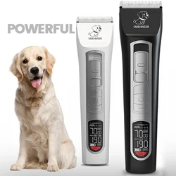 Professional Dog Clipper High Power Dog Hair Cutter Low Noise Pet Trimmer Grooming Clippers with Guard Combs for Animals