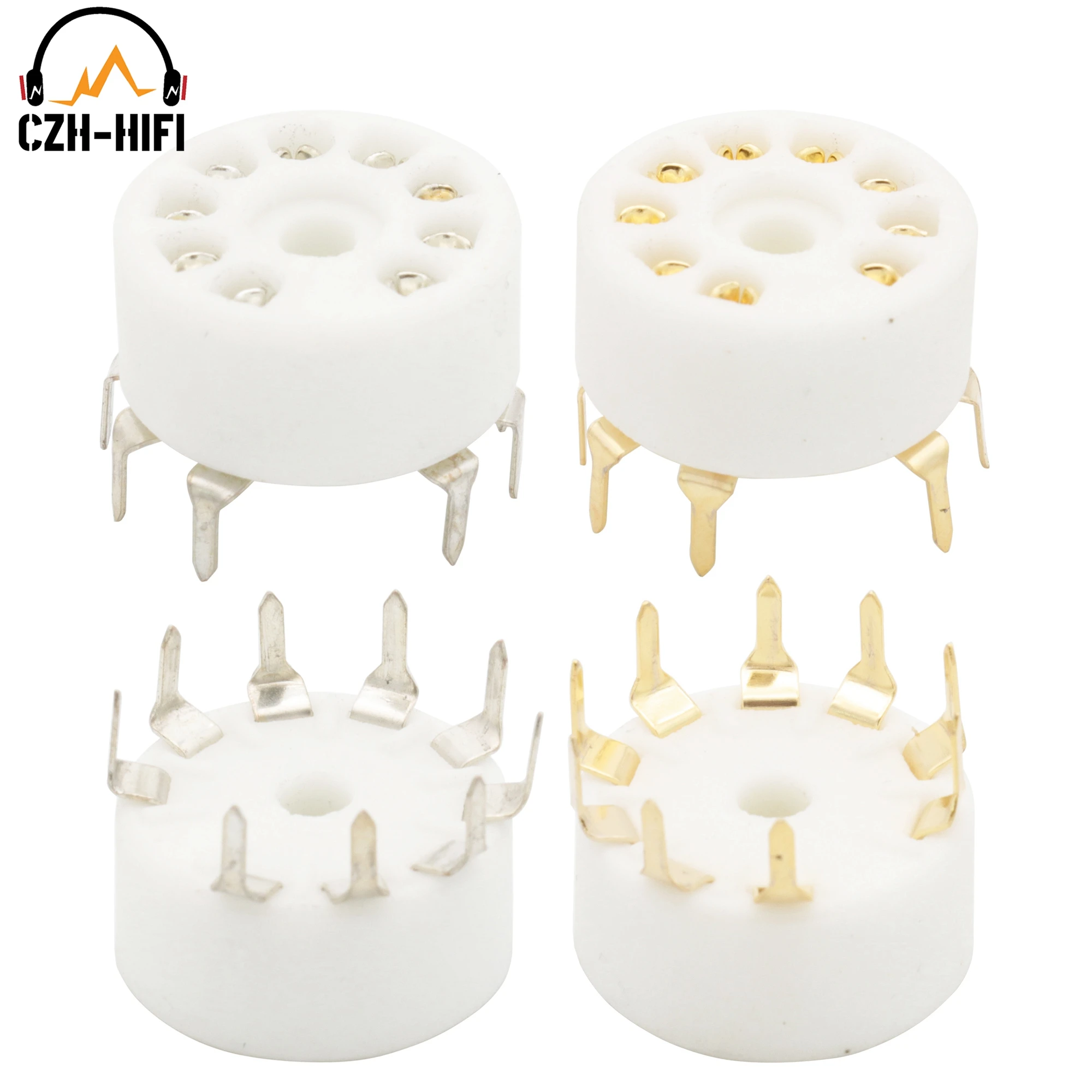 9-pinowe gniazdo lampowe B9A do montażu na PCB B9A Ceramiczne gniazdo zaworu do wzmacniacza 12AX7 12AU7 ECC82 5670 E88CC ECC83 Vintage DIY Project