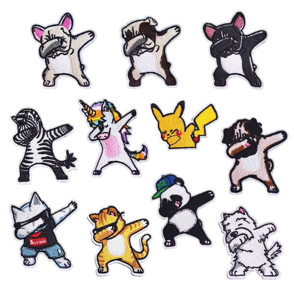 

Cloth Patch Cartoon Puppy Animal Diy Patches Appliques Embroidery Iron on Transfers for Clothing Embroidered Scp Sticker
