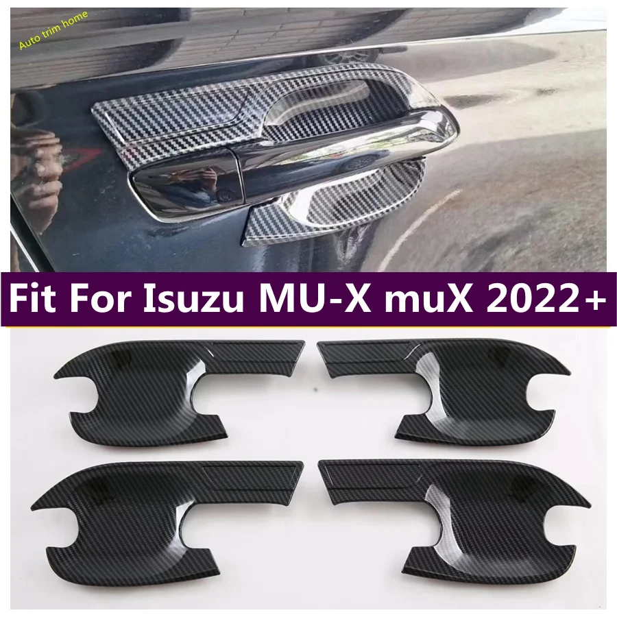 

ABS Outside Door Pull Doorknob Handle Hand-clasping Bowl Decoration Frame Fit For Isuzu MU-X muX 2022 2023 Car Accessories