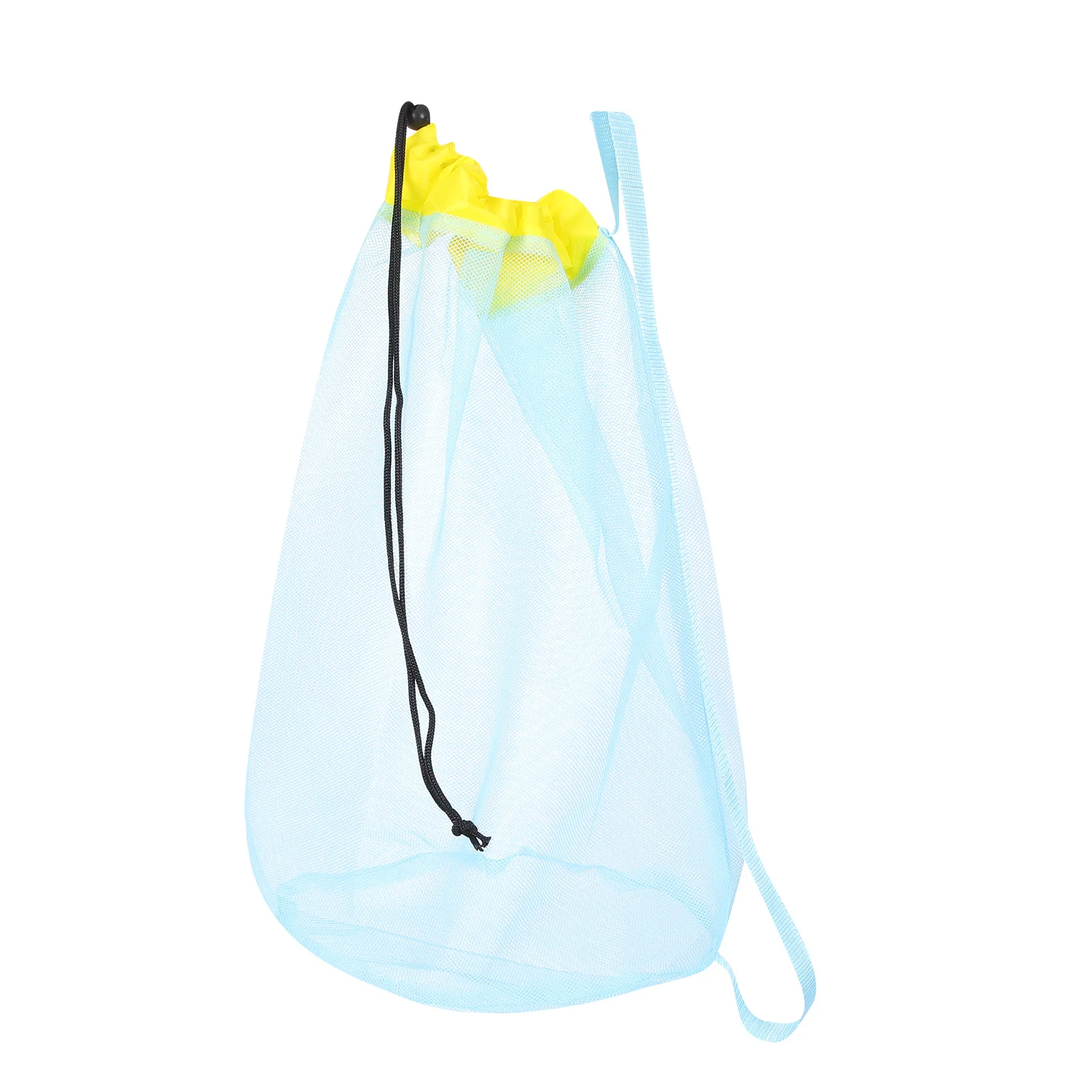 Bolsa de malla de playa con correas flexibles multiusos, cierre con cordón, adecuada para niños, niñas, viajes en la piscina, bolsa de playa para niños