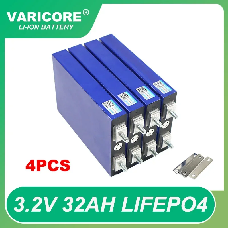 1-4pcs 3.2V 32Ah LiFePO4 แบตเตอรี่ฟอสเฟต 3C 5C Discharge 32000mAh 12.8v รถจักรยานยนต์รถมอเตอร์แบตเตอรี่การปรับเปลี่ยนสตั๊ด