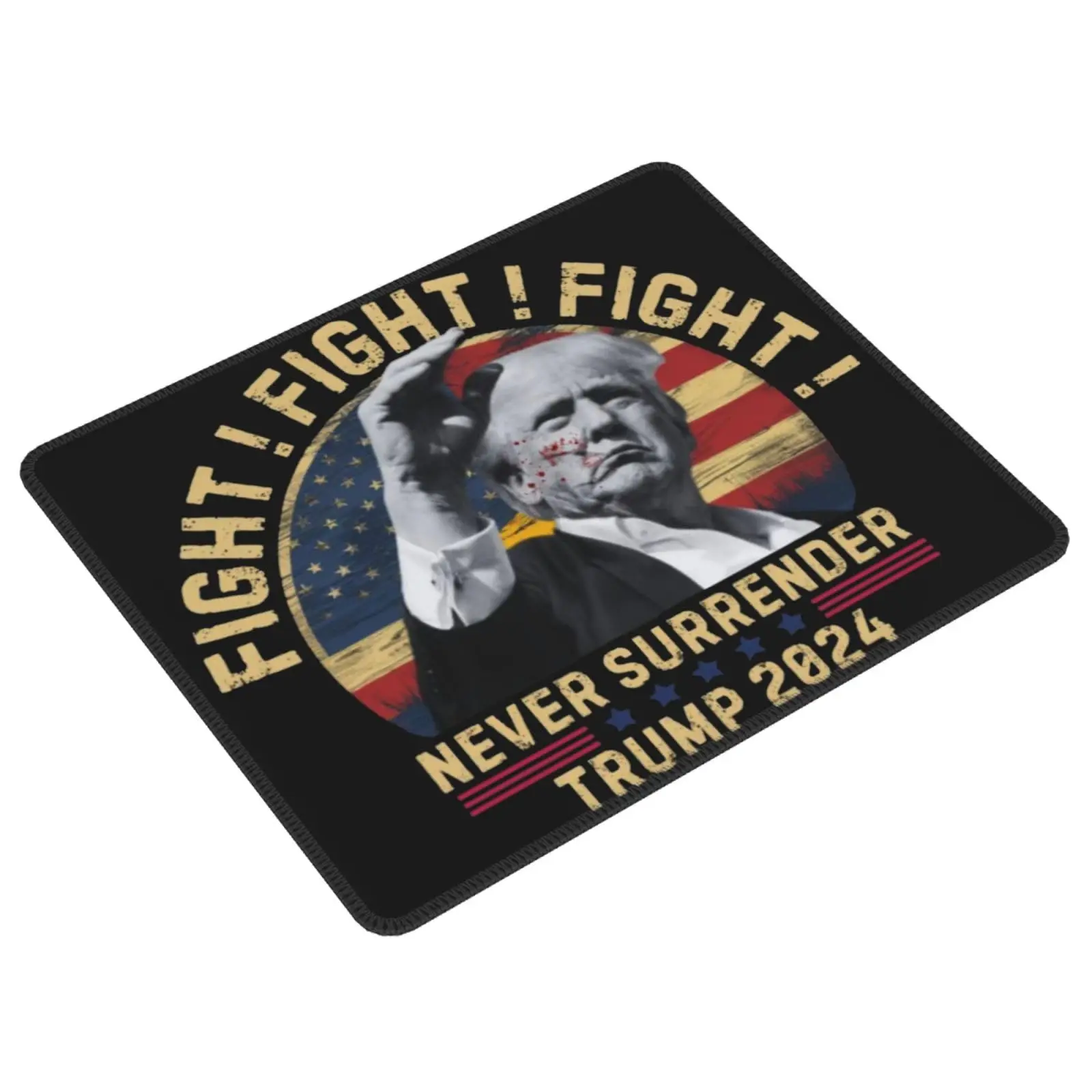 Trump Fight Fight Fight Hot-Selling Square Mouse Pads Comfortable Gaming Mousepad Mouse Mat Keyboard Mats Desk Pad 22x18cm