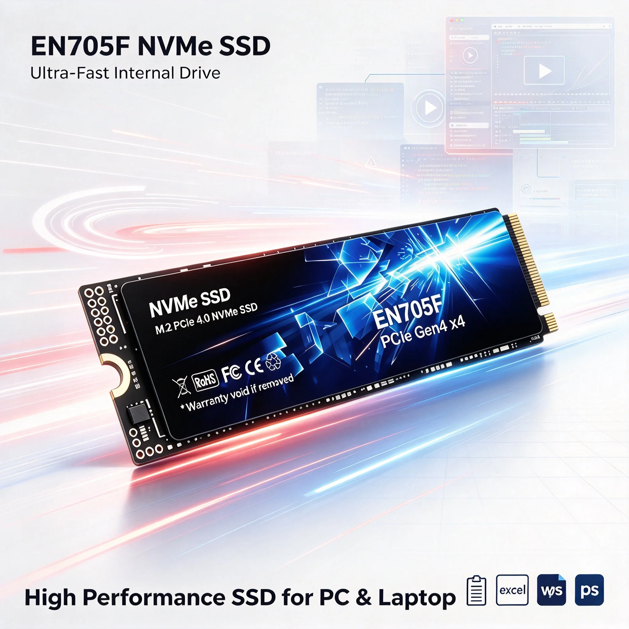 Ssd 500Gb - 2026 EN705F M.2 NVMe PCIe Gen4