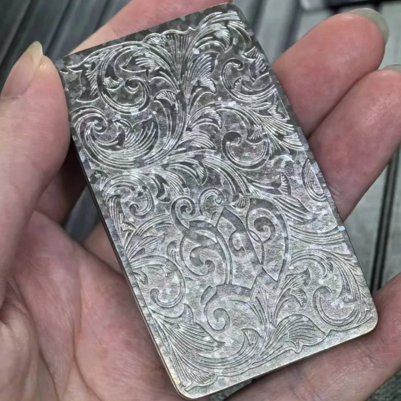 التيتانيوم النقي 35/38 مللي متر واسعة السيارات مشبك حزام خصر رئيس ملحق-التيتانيوم غير قابل للصدأ الرجال تنوعا العشب نمط مشبك حزام #6