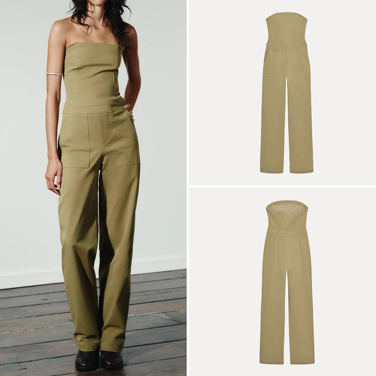 Dolce abito lungo intero 2025 Autunno Nuove donne Abbigliamento Pantaloni larghi a vita alta con gamba dritta di Z