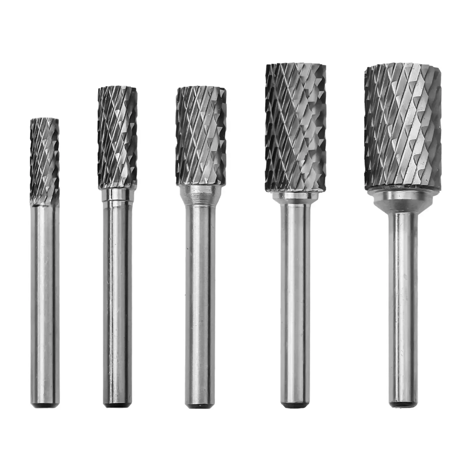 1Pc Carbide Rotary File Milling Burring Bit 6-16mm Burring Head Drill Bit Grinding Cutter 6mm Shank For Electric Grinder