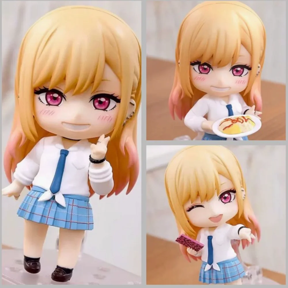 10CM Anime My Dress-Up Darling Kitagawa Marin Figure #1935 Action Comes with Accessories Replacement Face Model Toy Gift