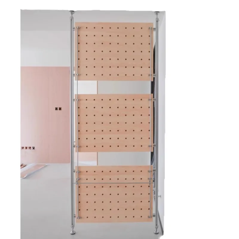 Minimalist no-punching hole top-standing hole board shelf storage rack