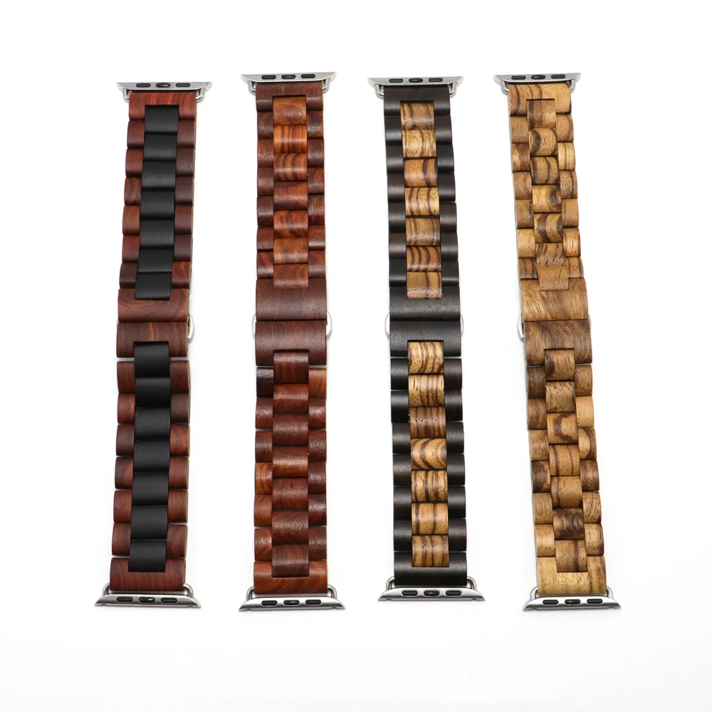 Wooden Band for Apple Watch Ultra 49mm SE 44 40mm 38 42MM Correa Wood Luxury Bracelet iWatch Series 8 7 6 SE 5 4 6 5 7 8 41 45mm