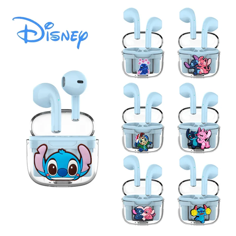 New Disney Stitch High Quality Pro4 Bluetooth Earphones 5.0 Wireless ear stereo earphones intelligent hands-free earphones