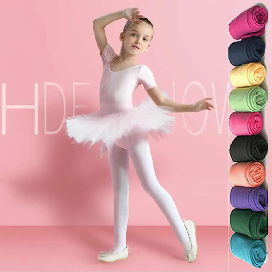 Einfarbige Strumpfhose für Schüler, Kinder, Mädchen, Ballett, Tanz, Samtstrümpfe, Socken, Hosen für Babys, Leggings