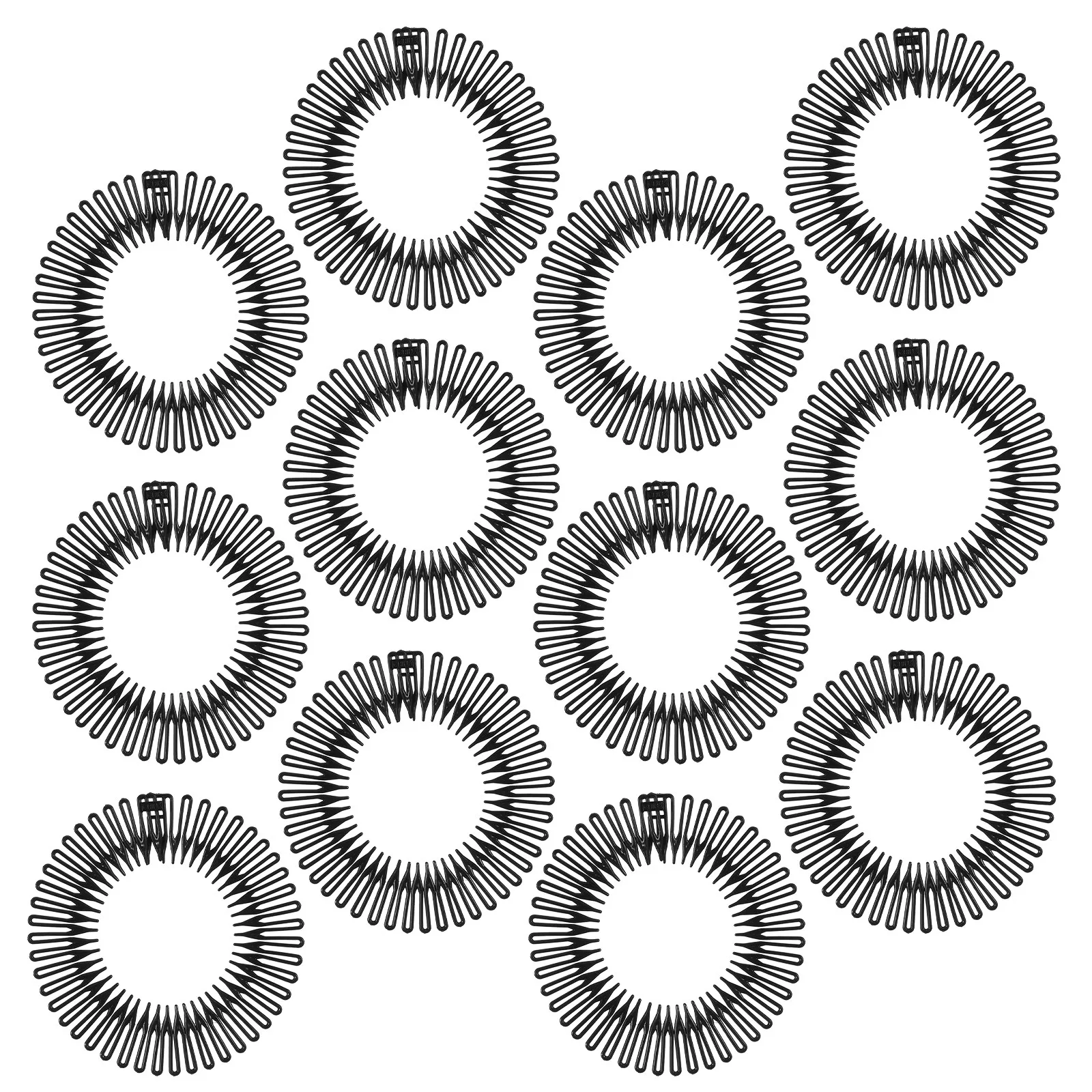 

24 PCS Circle Headband 90s Cute Hair Comb Circular Headbands Combs for Women Styling Accessories