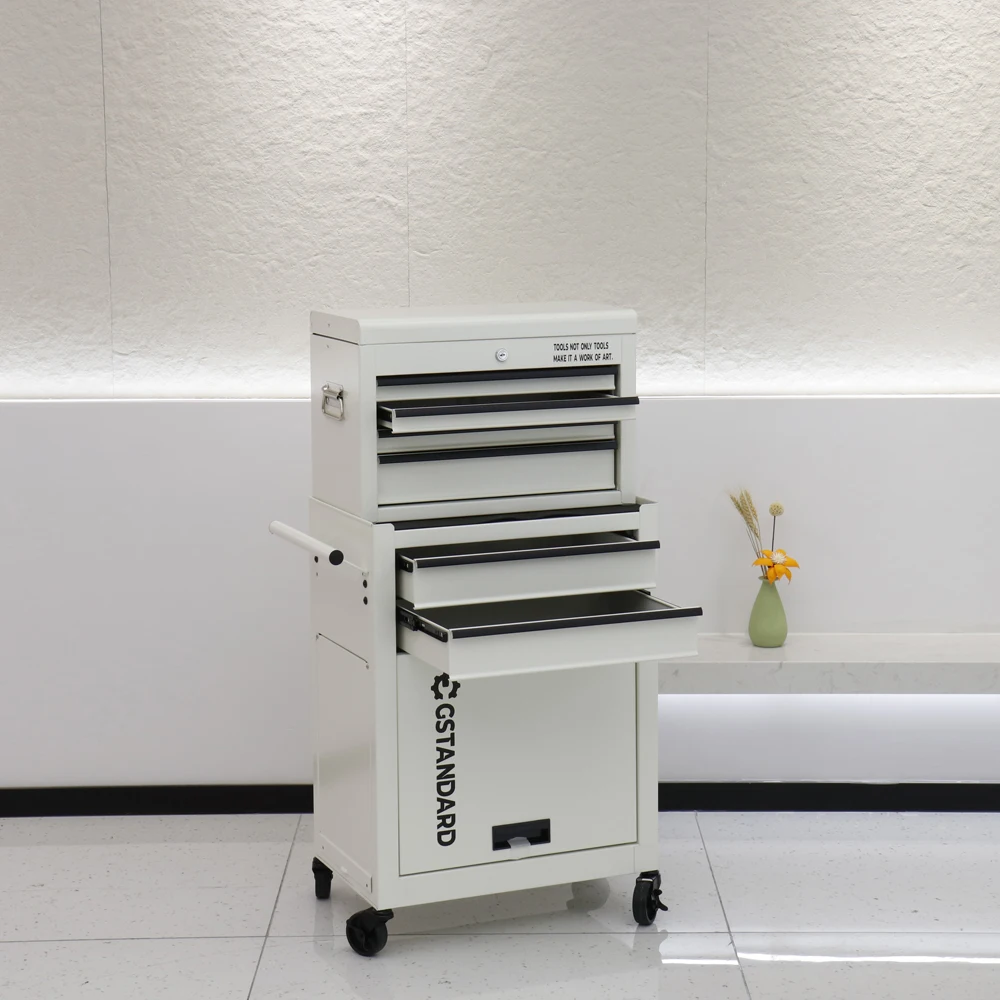 High Quality Modern Strong White Iron Commercial Rolling Tool Cart with Multiple Storage Spaces for Hair Salon