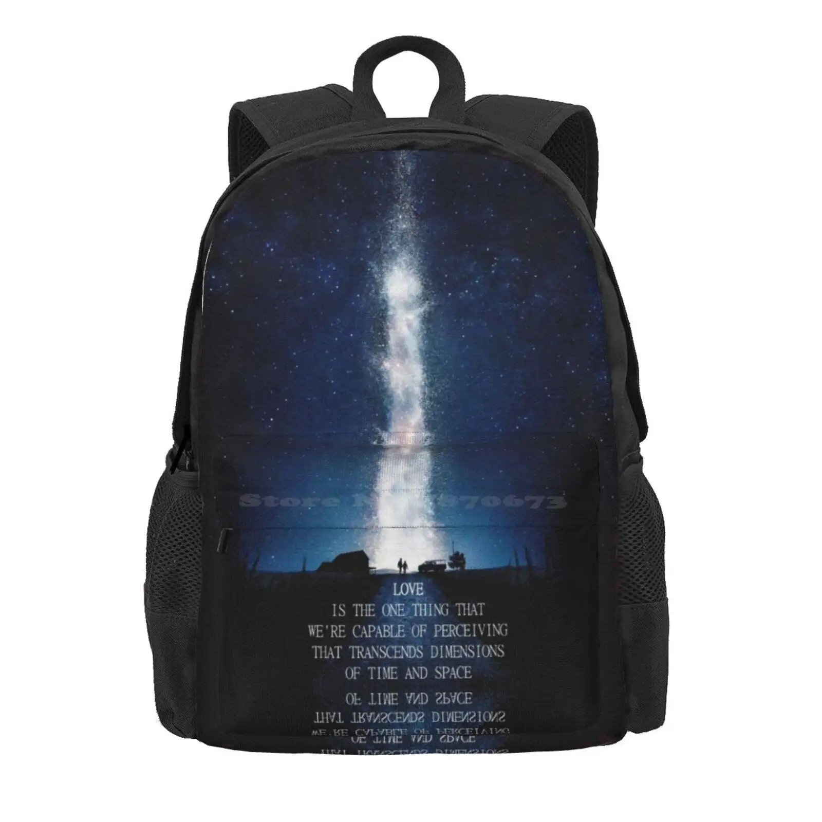 Interstellar - Love Quote Hot Sale Schoolbag Backpack Fashion Bags