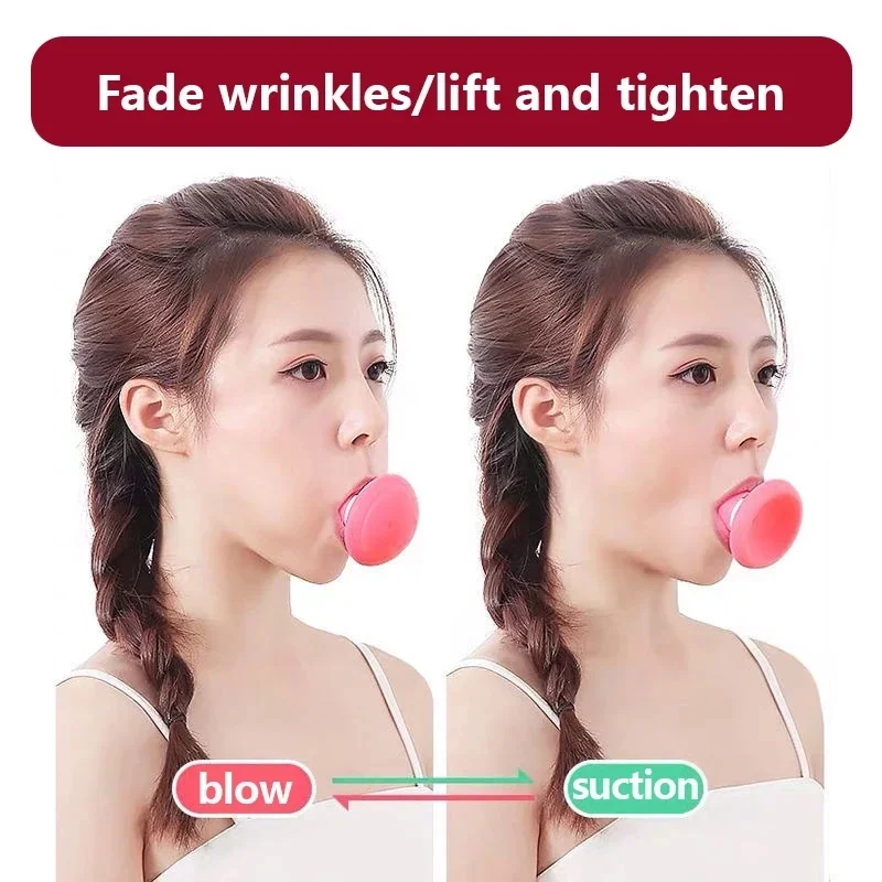 

V Face Facial Lifter Slimming Face Lifter Double Thin Wrinkle Removal Blow Breath Exerciser Masseter Muscle Line Tools Soft