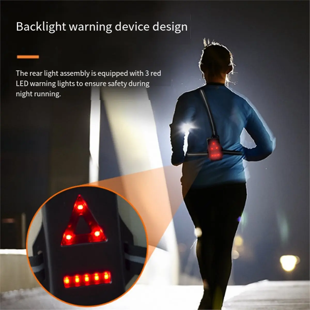 618 Mega Sale Outdoor Running Chest Light USB Lechargeable Light Camping Warning Light Night Running Chest Light