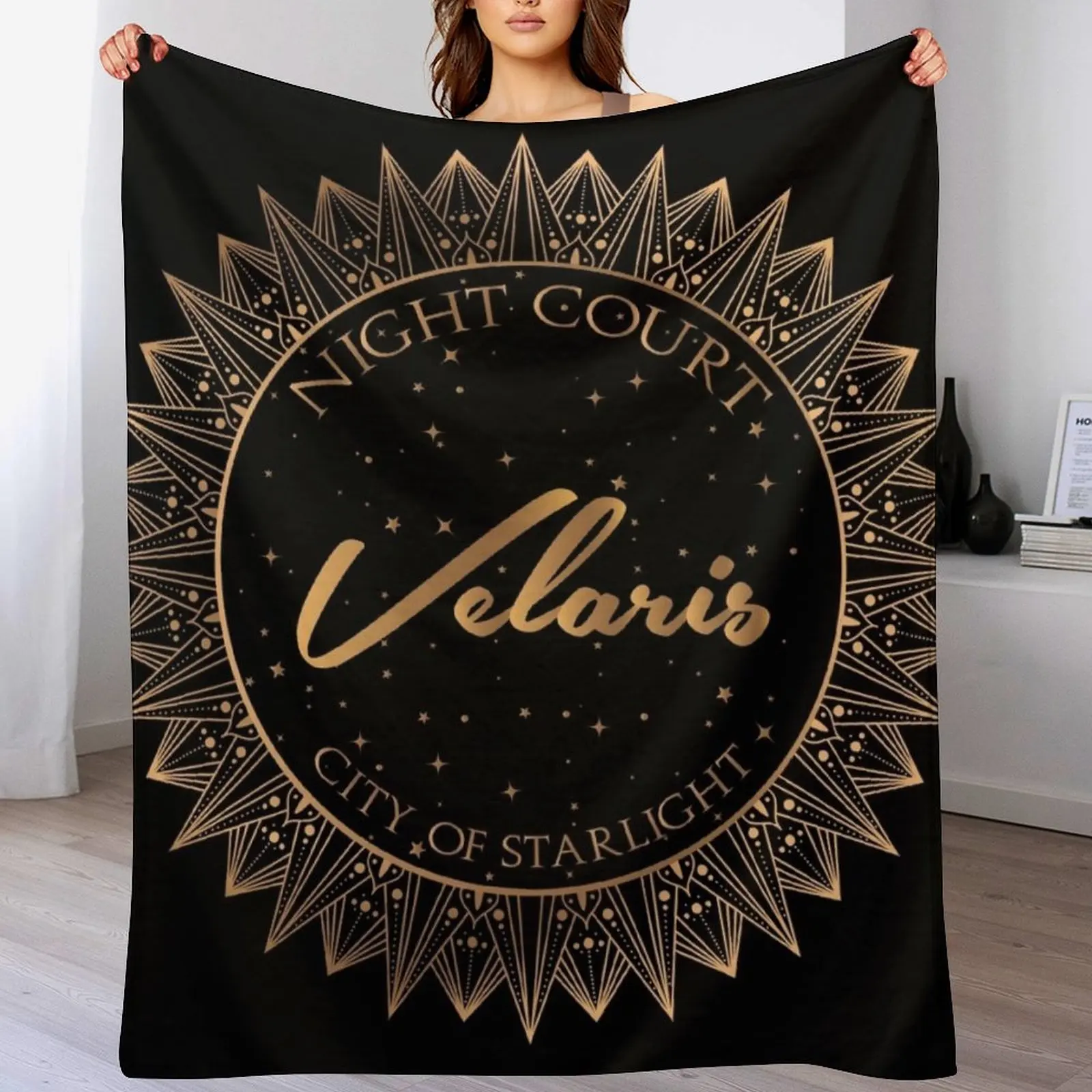 

Night Court, Velaris, City of Starlight - ACOTAR Throw Blanket