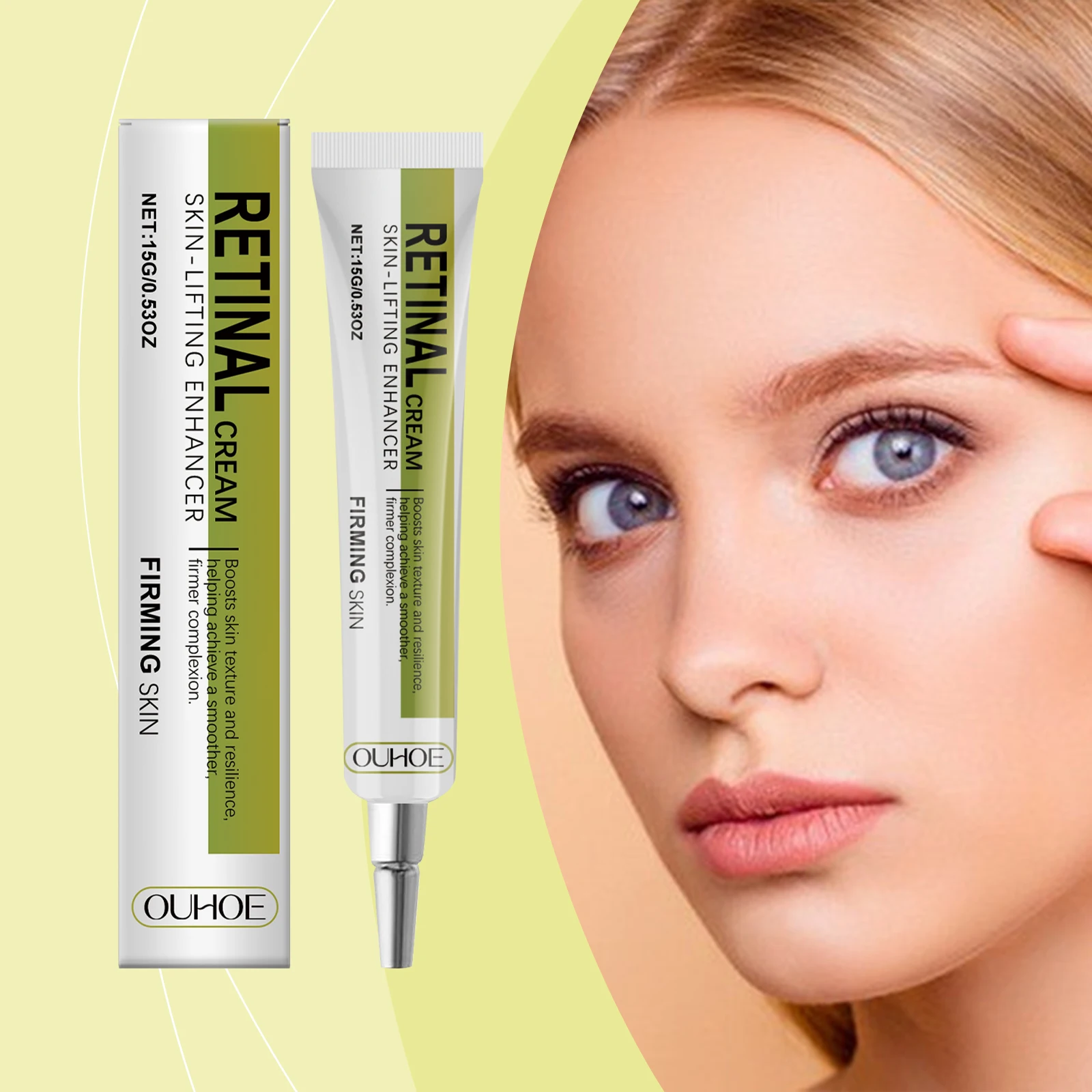 Retinol Cream Smoothing Wrinkle Firming Hydrating Barrier Support Radiant Fade Fine Lines Moisturizing Tightening Face Cream