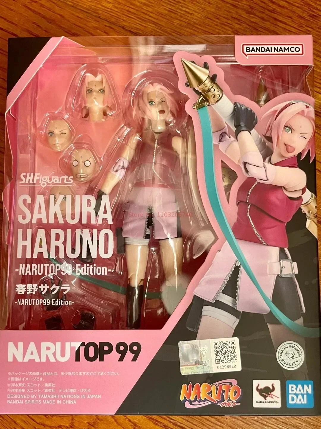 

New In Stock Original Bandai S.H.Figuarts NARUTO Haruno Sakura Action Figure Anime Model Toy Collect