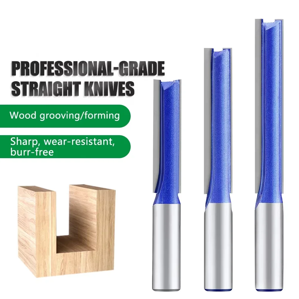 

1 шт. 1/2 "12 мм 12,7 мм фреза с хвостовиком, резьба по дереву, профессиональное качество, прямая фреза, деревообрабатывающая фреза