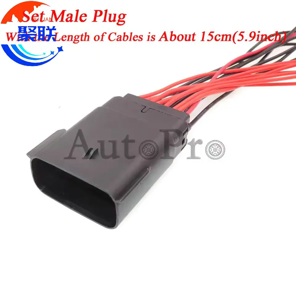1Set 16Pin 33472-1601 33482-1601 33472-1606 Headlight Socket Automotive Lamp Light Connector For Ford Focus  33472-1740
