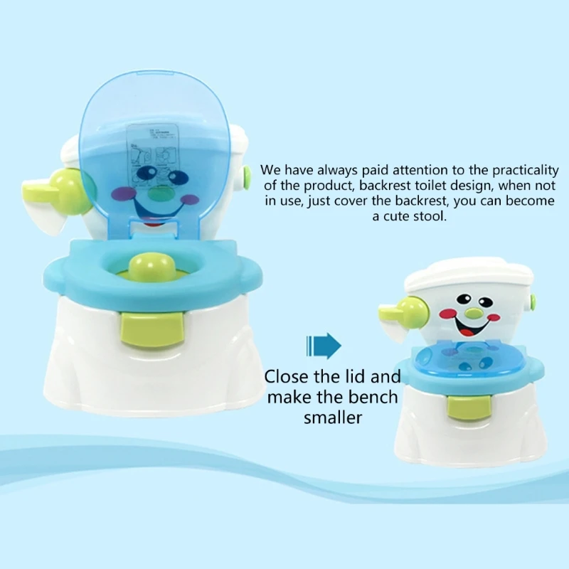 Toddlers Potty Baby Toilet Trainer Portable Training Toilet for Travel Stable Bottom Nonslip Potty Training Chair Seats