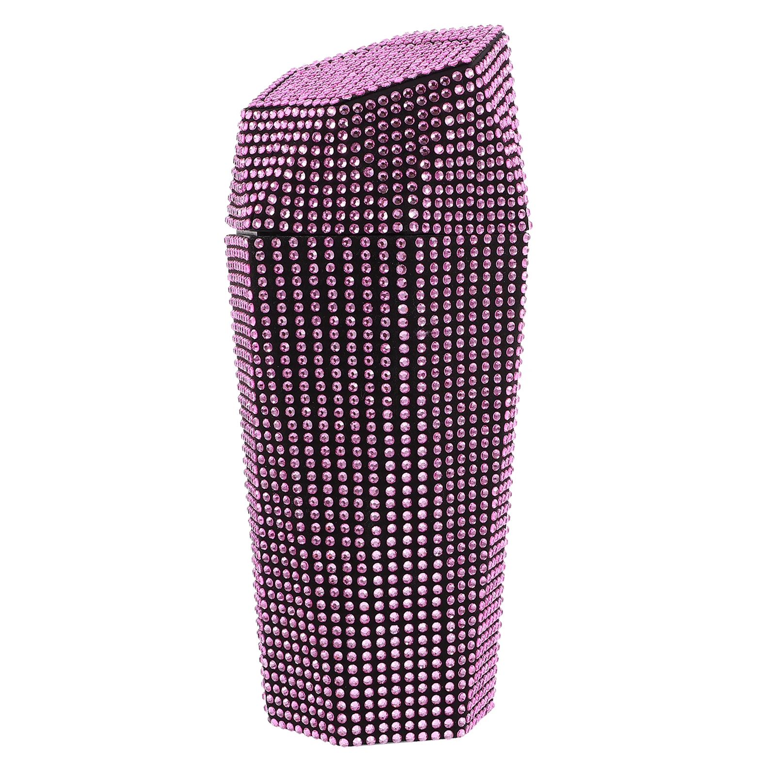 

Rhinestone Trash Can Compact Multi Compartment Automotive Garbage Bin Vehicle Office Use Easy Classification Storage Solution