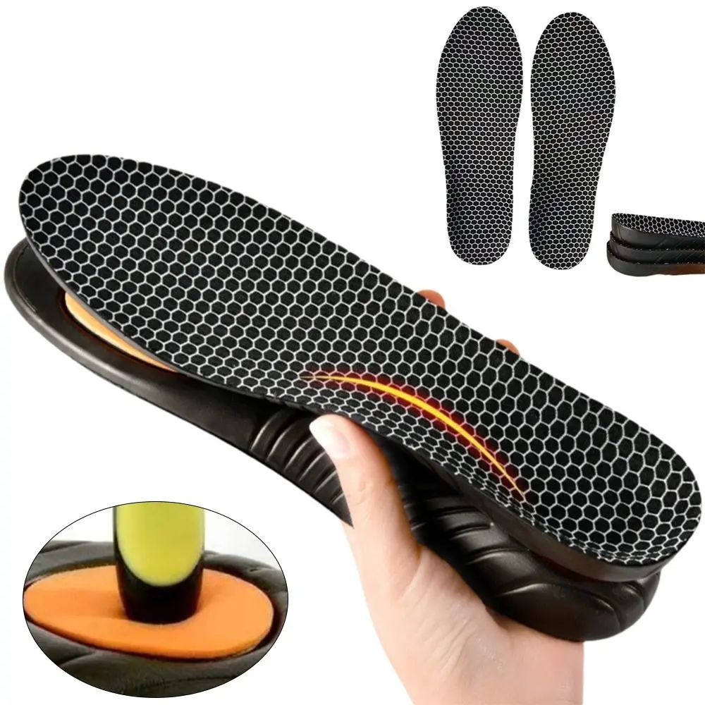 Anti-odor Arch Support Insoles Trim to Fit Shock Absorbing Sports Shoe Insoles Layered Cushioning Sweat Absorbing