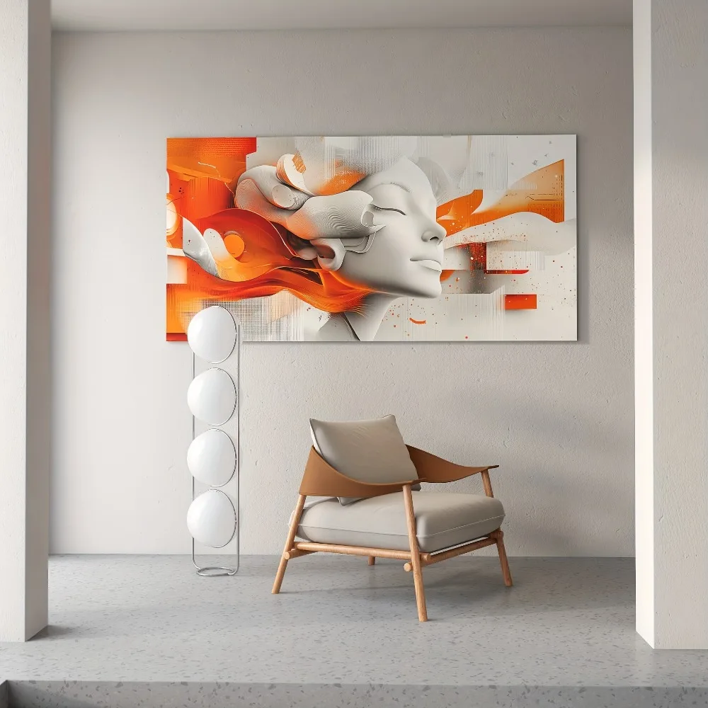 ابحث عن سلامة في المرايا المكسورة، اختيار رائع للهدايا الفنية الجدارية، تنجيد، إطار من خشب الصنوبر الصلب السميك مقاس 1.5 بوصة