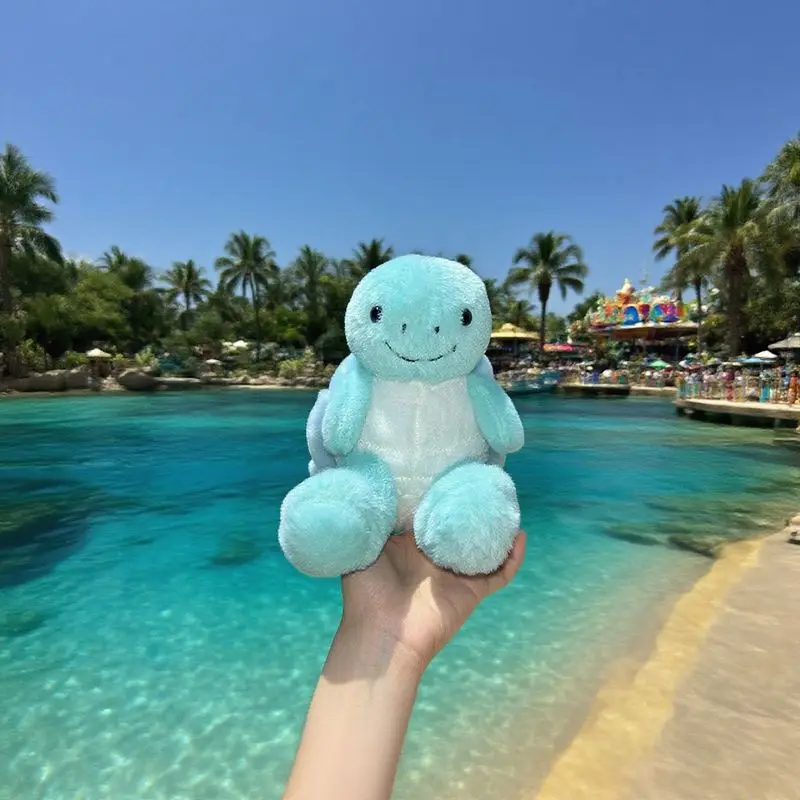 

24*20cm Plush Turtle Toys Kawaii Cyan Animal Stuffed Plush Cartoon Toys for Boys Girls Christmas Birthday Gifts